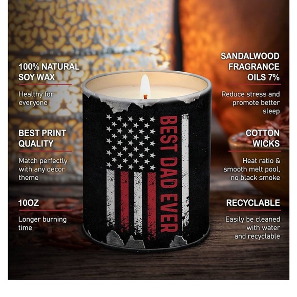 Best Dad Ever Gift Candle - Picture 2 of 7